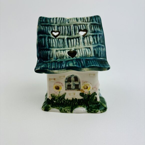 Elements Ceramic Sunflower Garden Cottage TeaLight Candle Holder Glazed - Picture 2 of 6